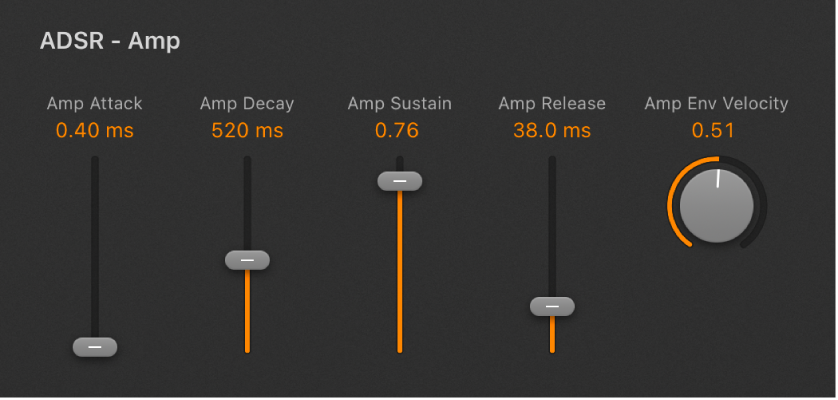 Retro Synth envelopes in Logic Pro for iPad - Apple Support (CA)