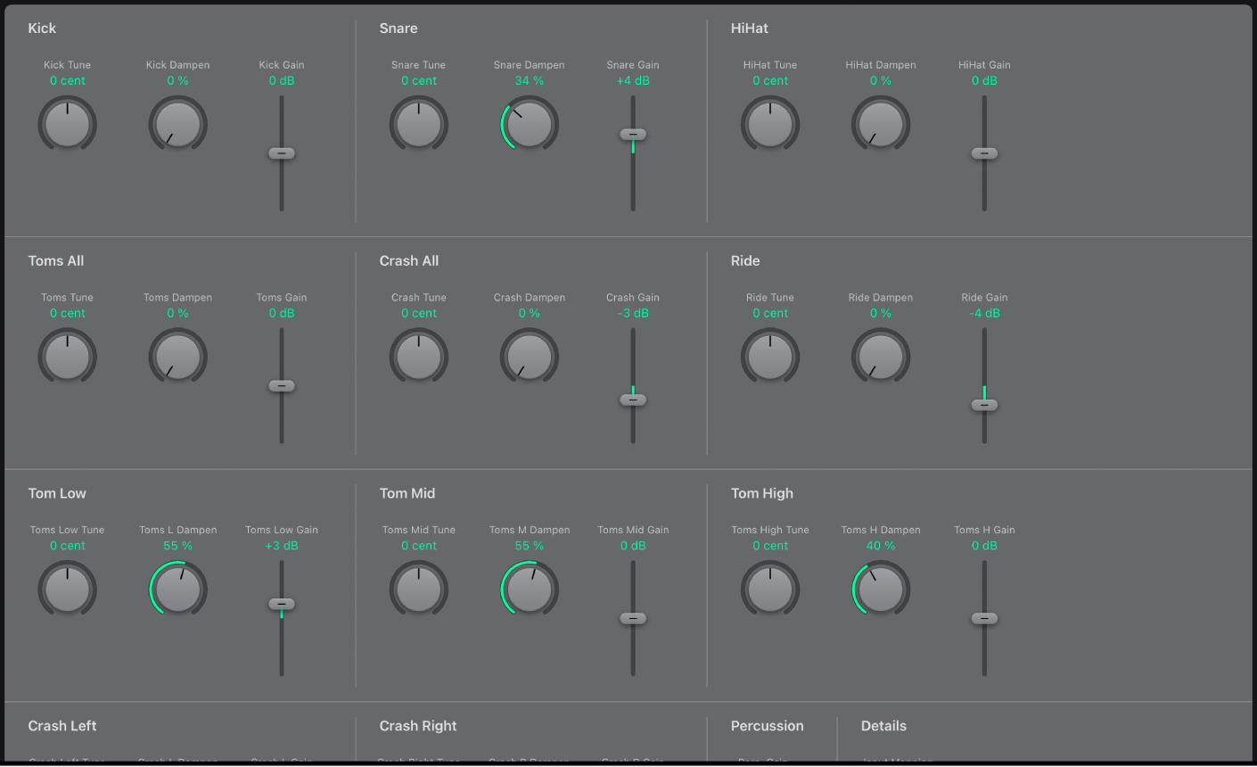 Figure. Drum Kit Designer interface.