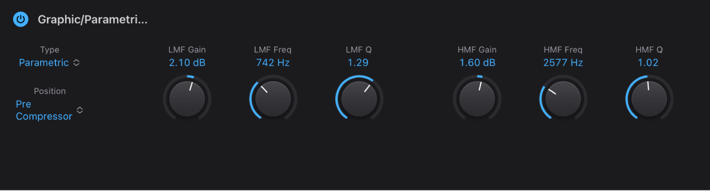 Bass Amp Designer Parametric EQ in Logic Pro for iPad - Apple