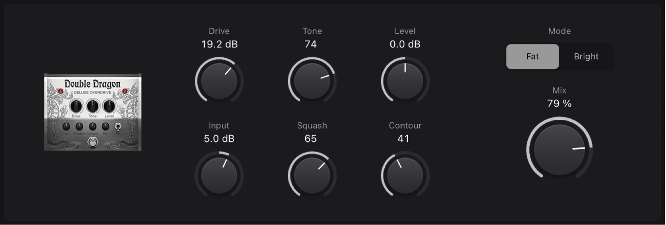 Figure. Double Dragon stompbox window.