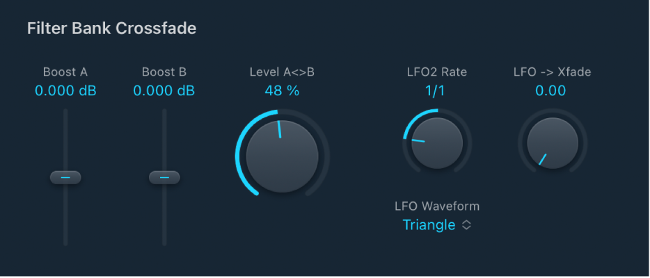 Figure. EVOC20 Filterbank Modulation parameters.