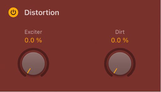 図。Step FXの「Distortion」パラメータ。