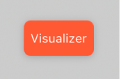 図。ChromaVerbの「Visualizer」ボタン。タップするとグラフィックディスプレイが有効になります。
