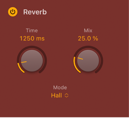 図。Step FXの「Reverb」パラメータ。