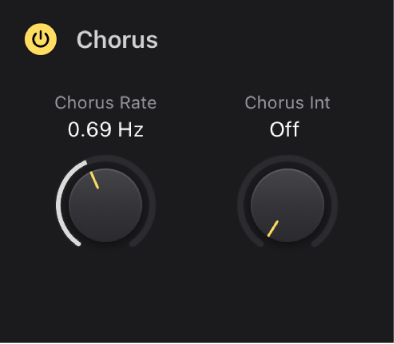 図。Vintage Electric Pianoの「Chorus」パラメータ。