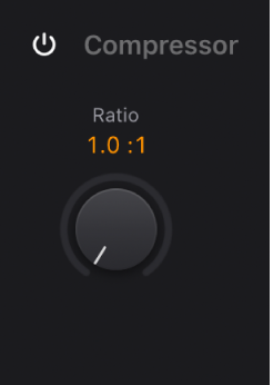 図。Vintage Clavの「Compressor」のパラメータ。