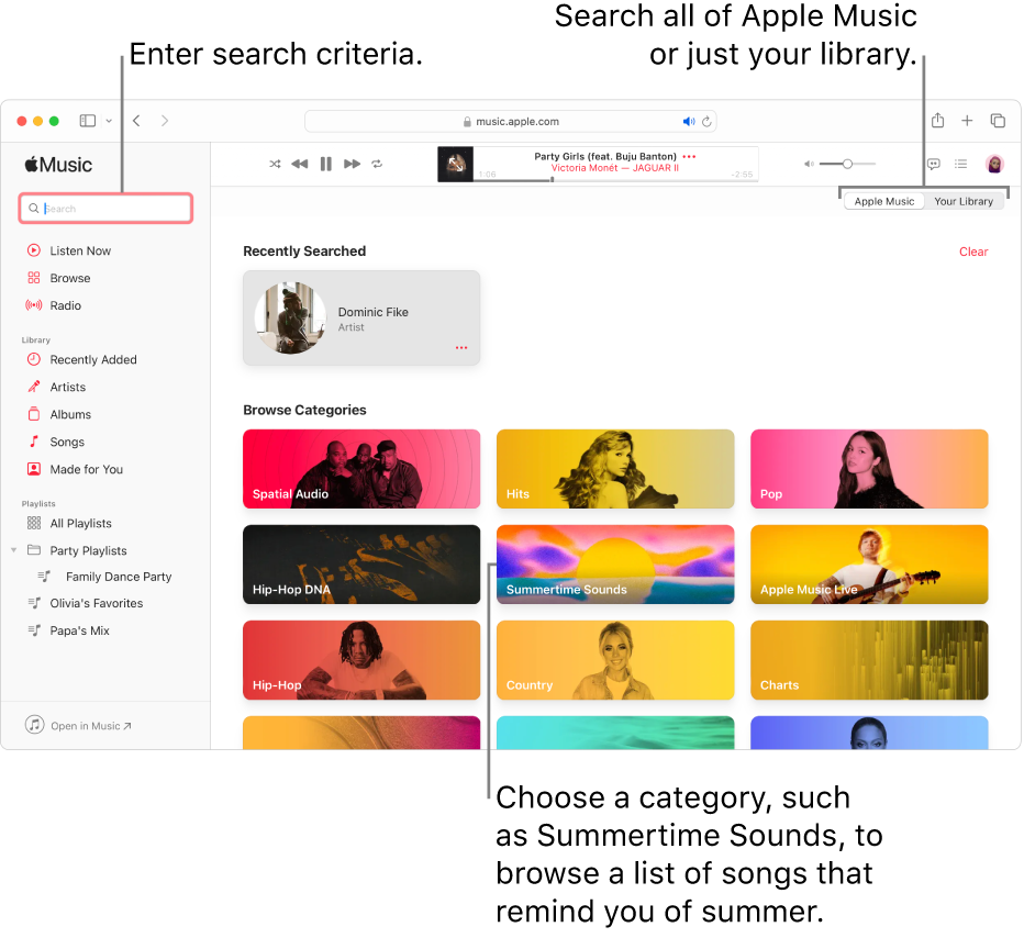 Search for music in Apple Music on the web Apple Support
