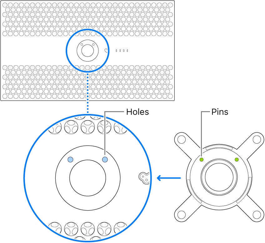 Attach Pro Display XDR to a VESA Mount Adapter - Apple Support (OM)