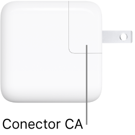 Adaptador de Alimentação USB-C de 30 W.