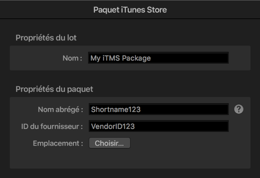 Inspecteur de paquet iTunes Store