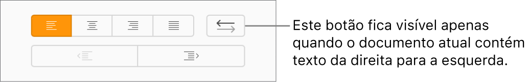 O botão Direção do texto na barra lateral Formatar.
