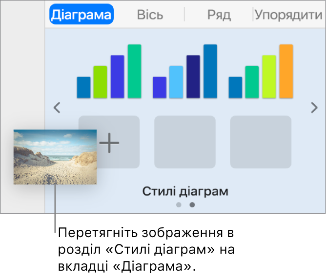 Перетягування зображення в стилі таблиць для створення нового стилю.