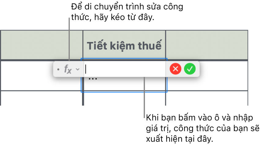 Trình sửa công thức.