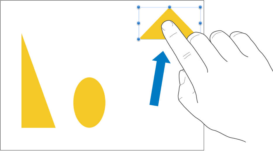 Un deget trăgând un obiect.