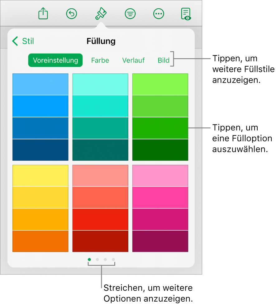 Methoden zur Änderung der Farbe einer Tabelle