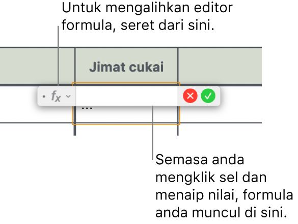 Editor formula.