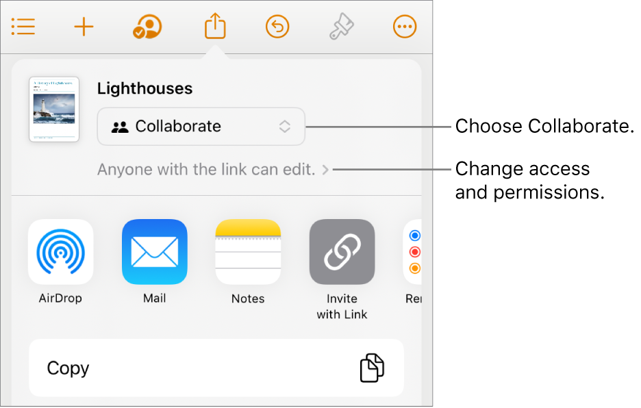 How to collaborate with others in the Notes app on iPhone and iPad