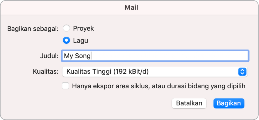 Dialog Mail Drop.