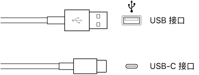 USB 连接线插图。