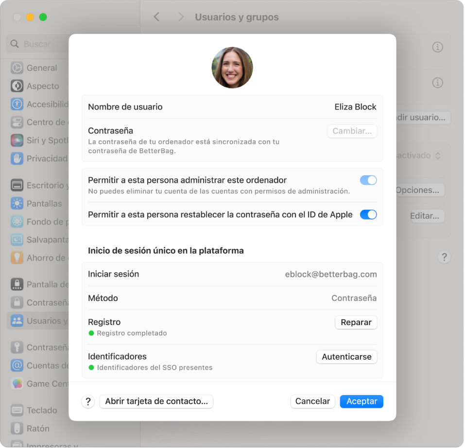 Inicio de sesión único (SSO) de plataforma para macOS - Soporte técnico ...