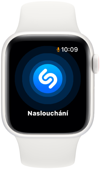 Naslouchající aplikace Shazam na Apple Watch