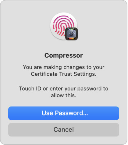 Enter your password to make changes.