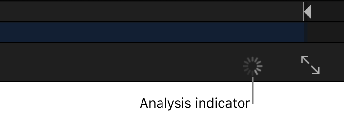 Canvas toolbar showing the optical flow analysis indicator