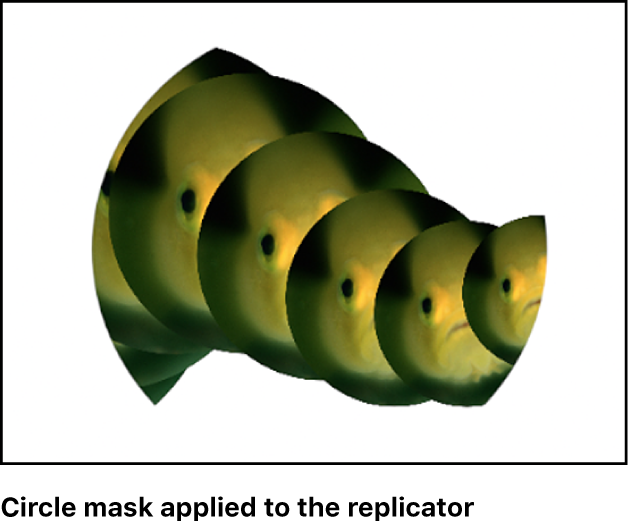 Canvas showing replicator with mask applied