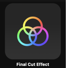 Icono del efecto de Final Cut en el explorador de proyectos