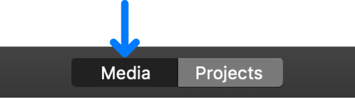 Media button in toolbar