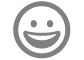 un ícono de emoji sonriente