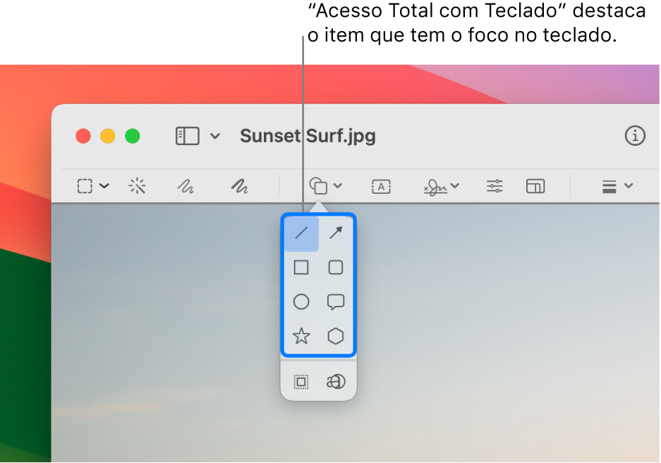 Use o Acesso Total com Teclado para navegar pelo Mac - Suporte da Apple (BR)