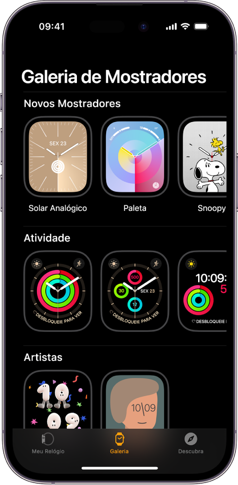 Crie mostradores personalizados do Apple Watch para combinar com