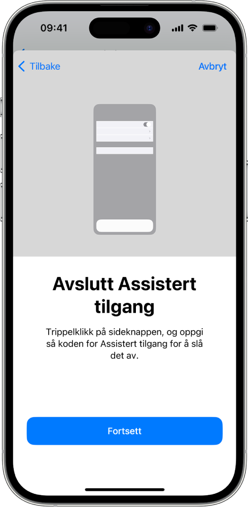 Konfigurer Assistert tilgang på iPhone - Apple-kundestøtte (NO)