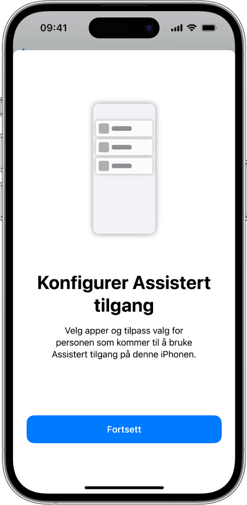 Konfigurer Assistert tilgang på iPhone - Apple-kundestøtte (NO)