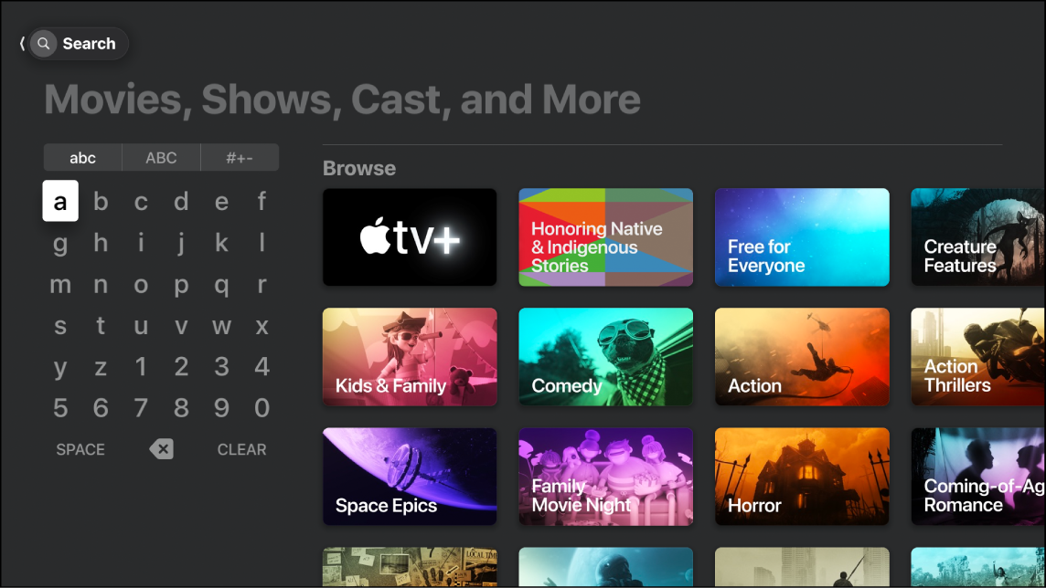 Search in the Apple TV app - Apple Support (BY)
