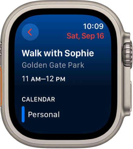 Check and update your calendar on Apple Watch Ultra &ndash; Apple Support (AU)