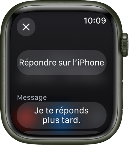 Répondre au téléphone sur l'Apple Watch - Assistance Apple