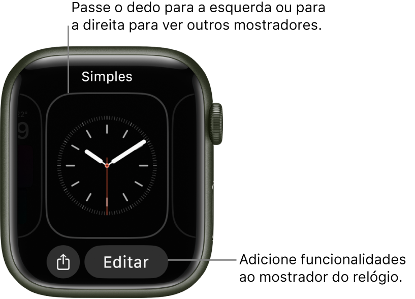 Crie mostradores personalizados do Apple Watch para combinar com