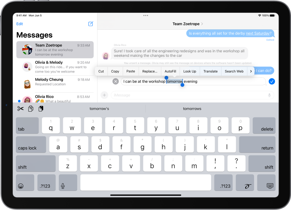 Unsend and edit messages on iPad - Apple Support