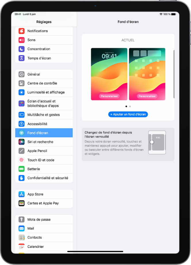 Modification du fond d'écran de votre iPhone - Assistance Apple (FR)