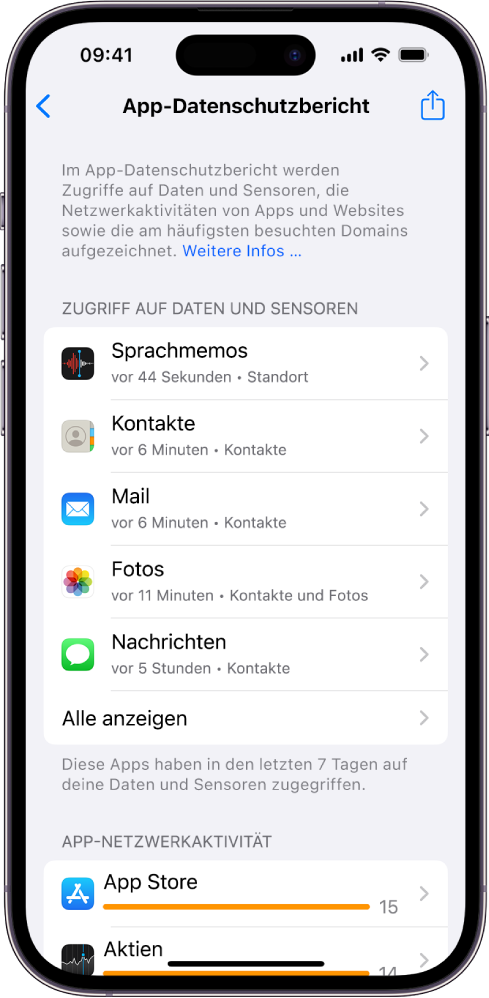 Festlegen Des Zugriffs Auf Informationen In Apps Auf Dem IPhone - Apple ...