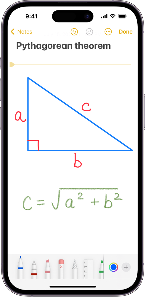 Draw or write in Notes on iPhone - Apple Support