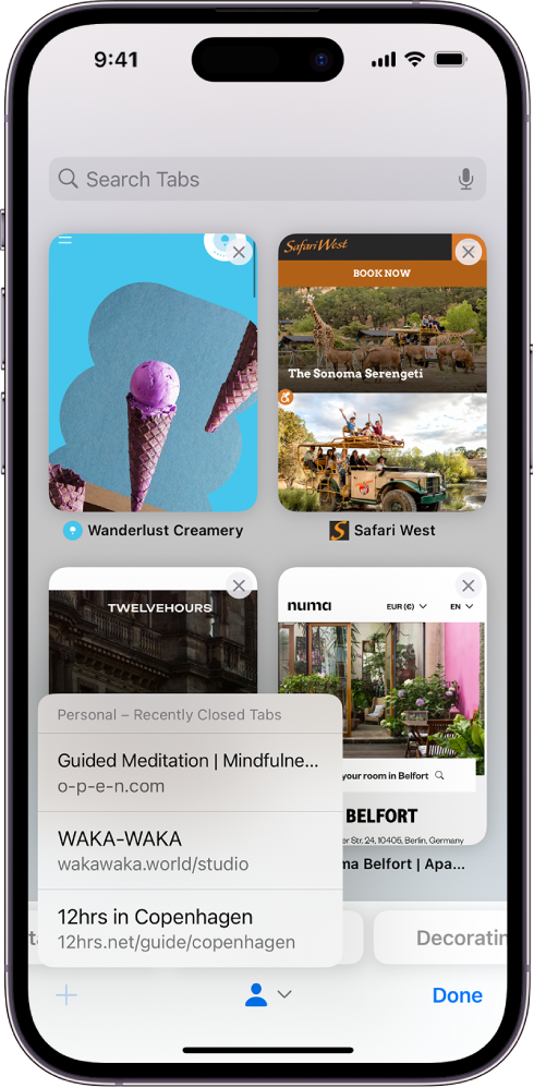 Open and close tabs in Safari on iPhone - Apple Support