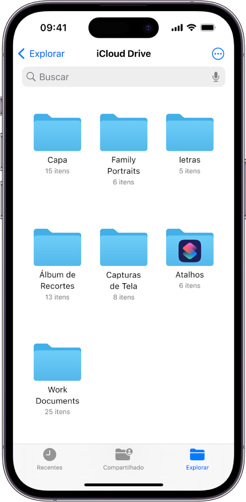 Modifique arquivos, pastas e downloads no app Arquivos do iPhone - Suporte  da Apple (BR)