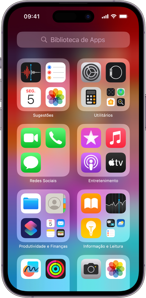 Encontre apps na Biblioteca de Apps do iPhone - Suporte da Apple (BR)