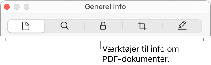 Værktøjerne til PDF-info.