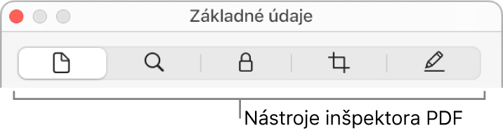 Nástroje inšpektora PDF.