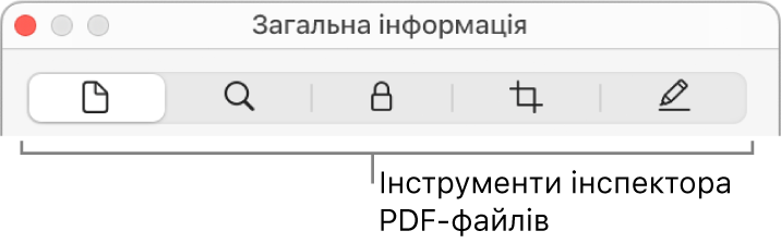Інструменти інспектора для PDF-документа.