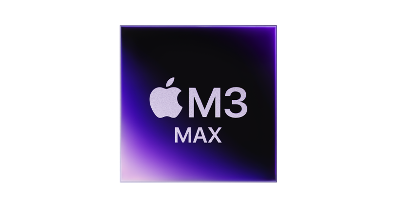 En M2 Max-krets som driver de nya Mac-datorerna med Apple Silicon.